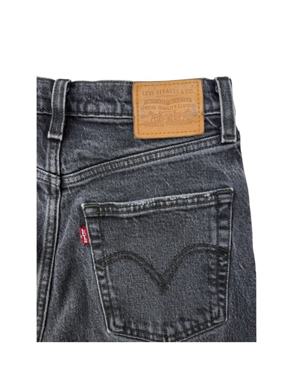 Levi’s Premium Ribcage Straight Leg Ankle Jeans Feelin Cagey 26 x 27 - Picture 7 of 9